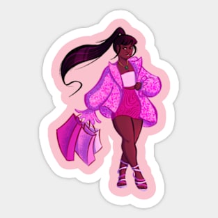 Black barbie stickers 2025